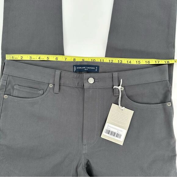 Everlane The Performance 5-Pocket Pant Uniform in slate grey Size 36x32 - Picture 8 of 8
